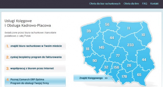 Oprogramowanie dla biur rachunkowych (Comarch) /stacjon i usług.